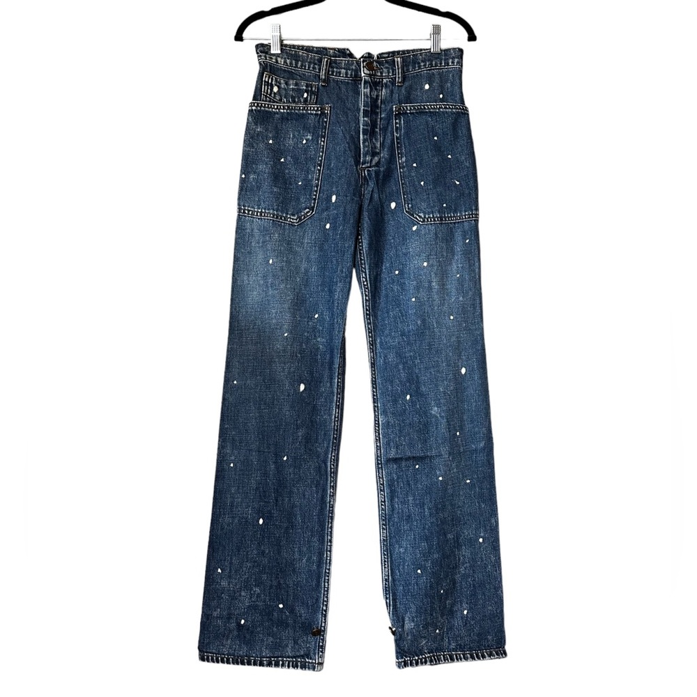 NWT Free People x Sandrine Rose Polka Dot Jeans